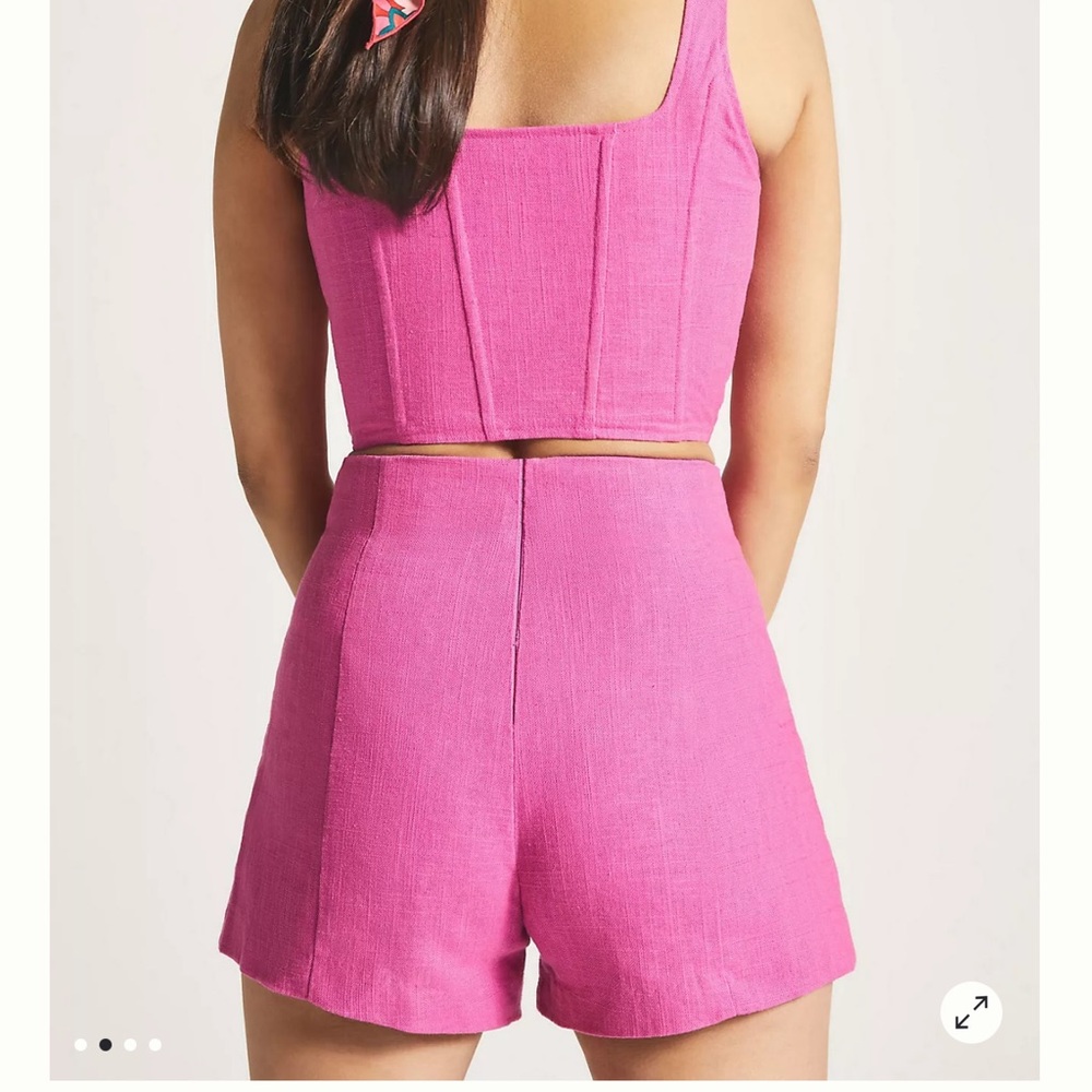 Anthropologie Pink High Waist Women Shorts - Picture 2 of 3